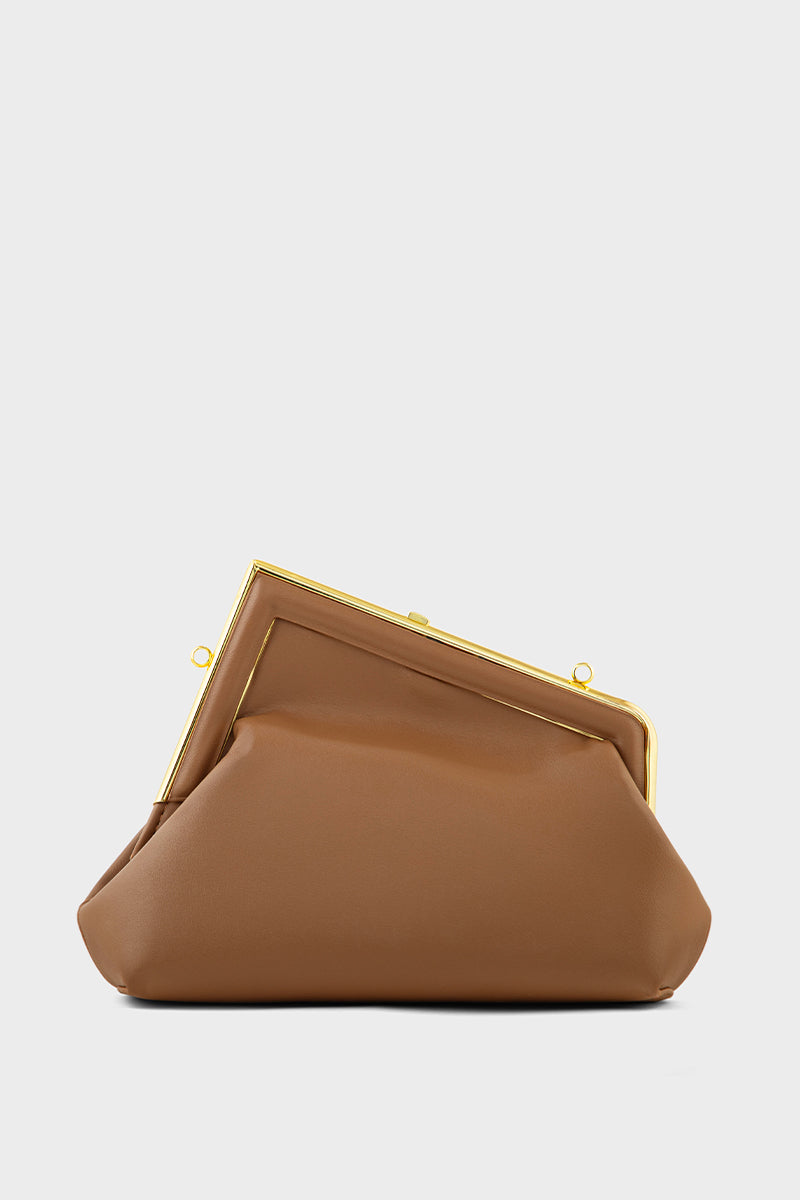 Party Wear Clutch BK4128-Coffee