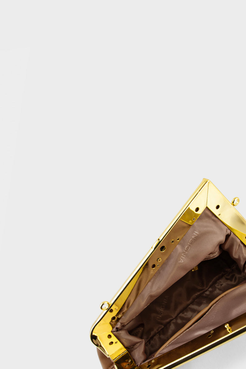 Party Wear Clutch BK4128-Coffee